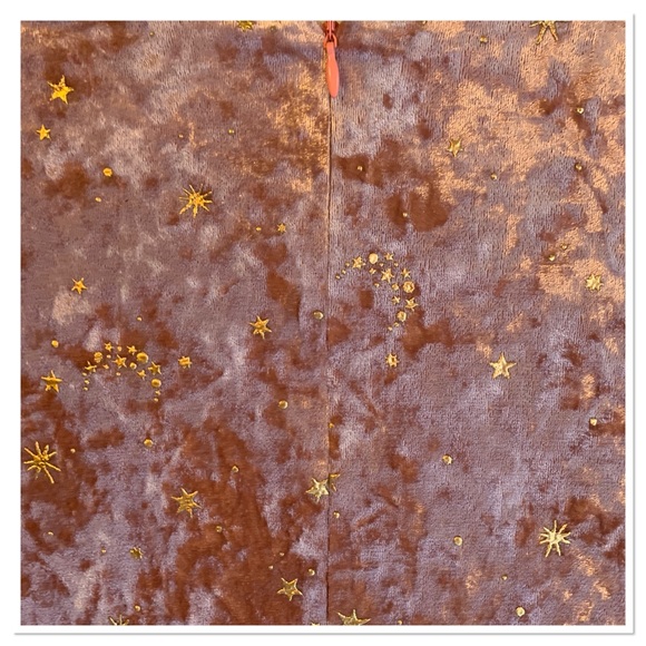 JNSQ Crushed Velvet Dress Pink Gold Size 6 - Picture 10 of 13